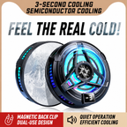 Magnetic Semiconductor Phone Cooler with Smart Display