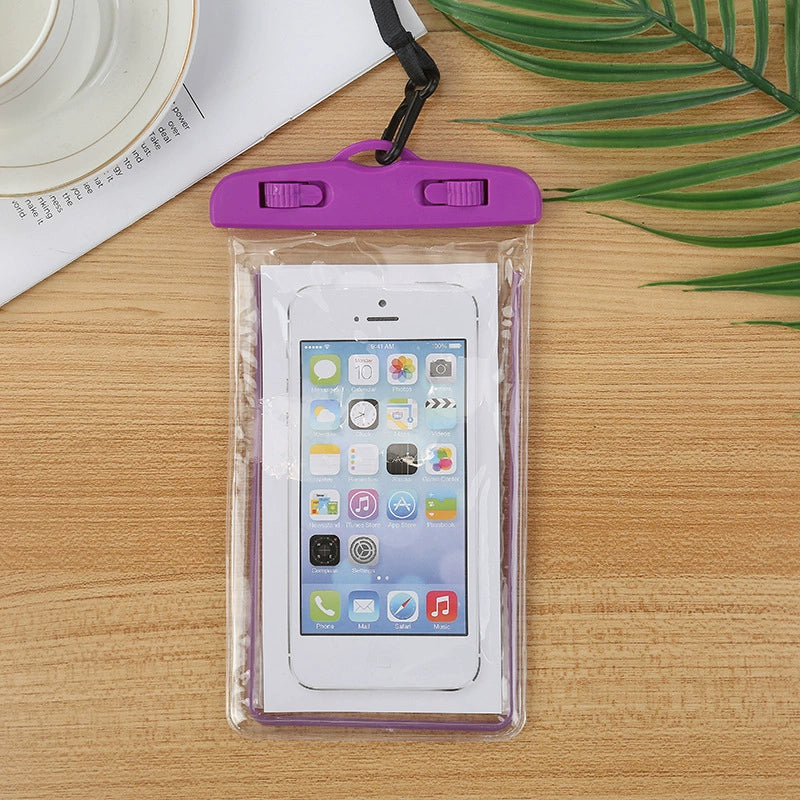 Glow Waterproof Phone Pouch with Neck Strap