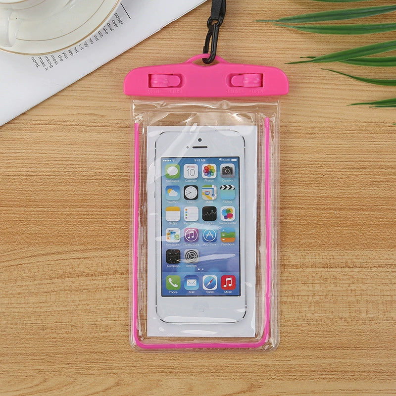 Glow Waterproof Phone Pouch with Neck Strap