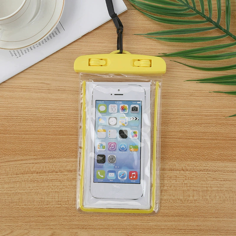Glow Waterproof Phone Pouch with Neck Strap