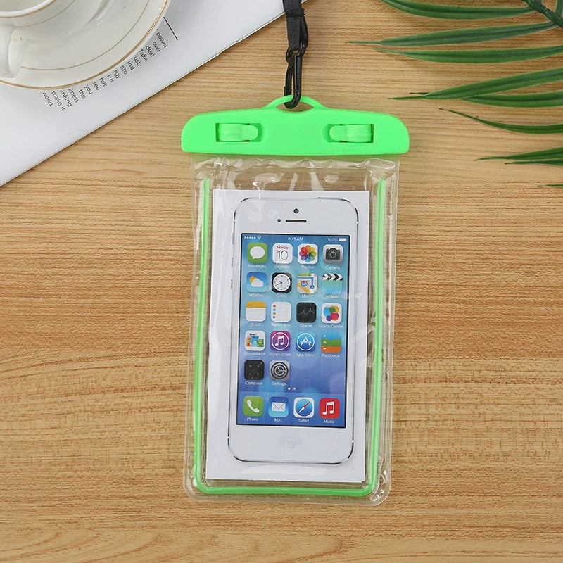 Glow Waterproof Phone Pouch with Neck Strap