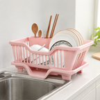 Kitchen Dish Drying Rack with Drain Tray