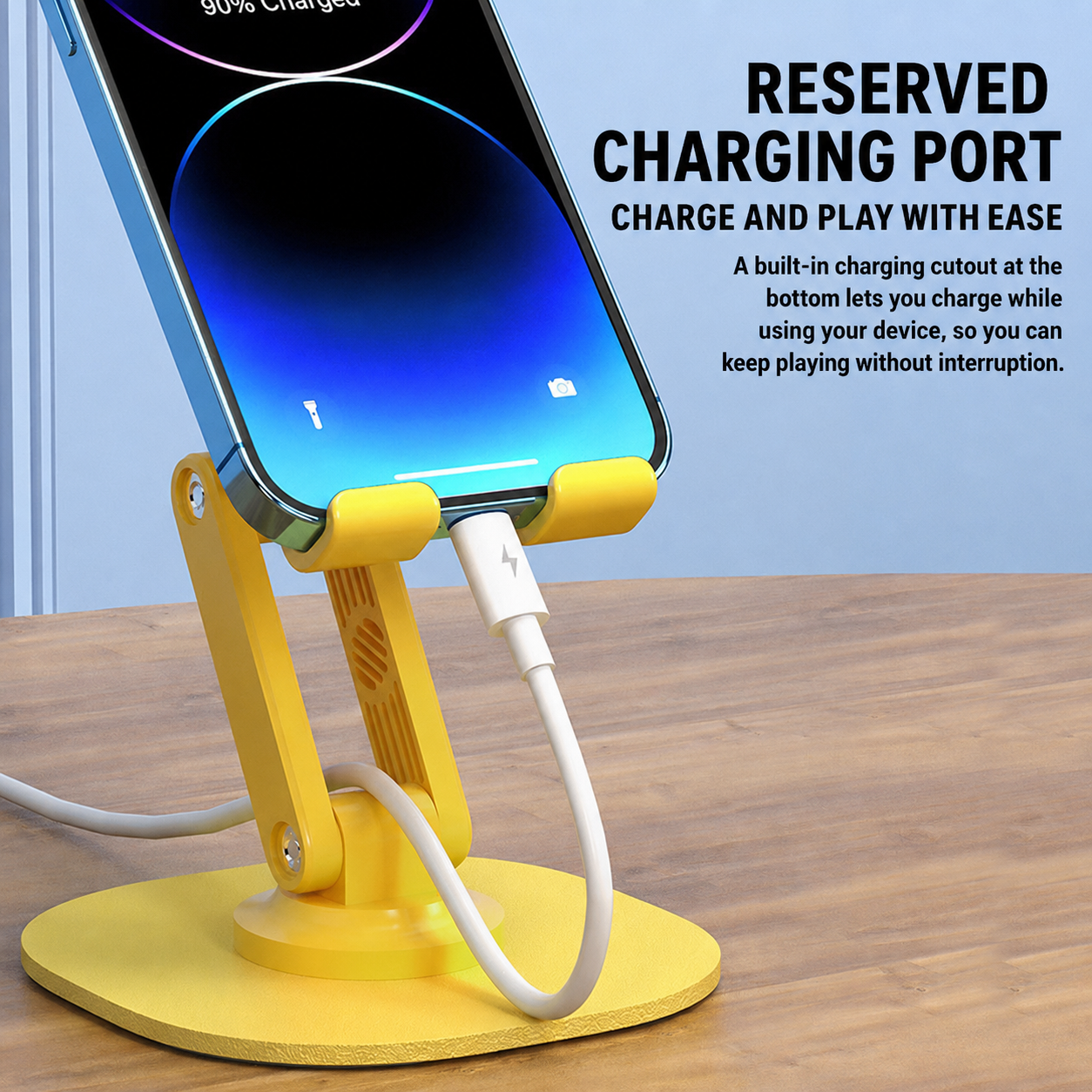 360° Foldable Desktop Phone Stand for Phone & Tablet