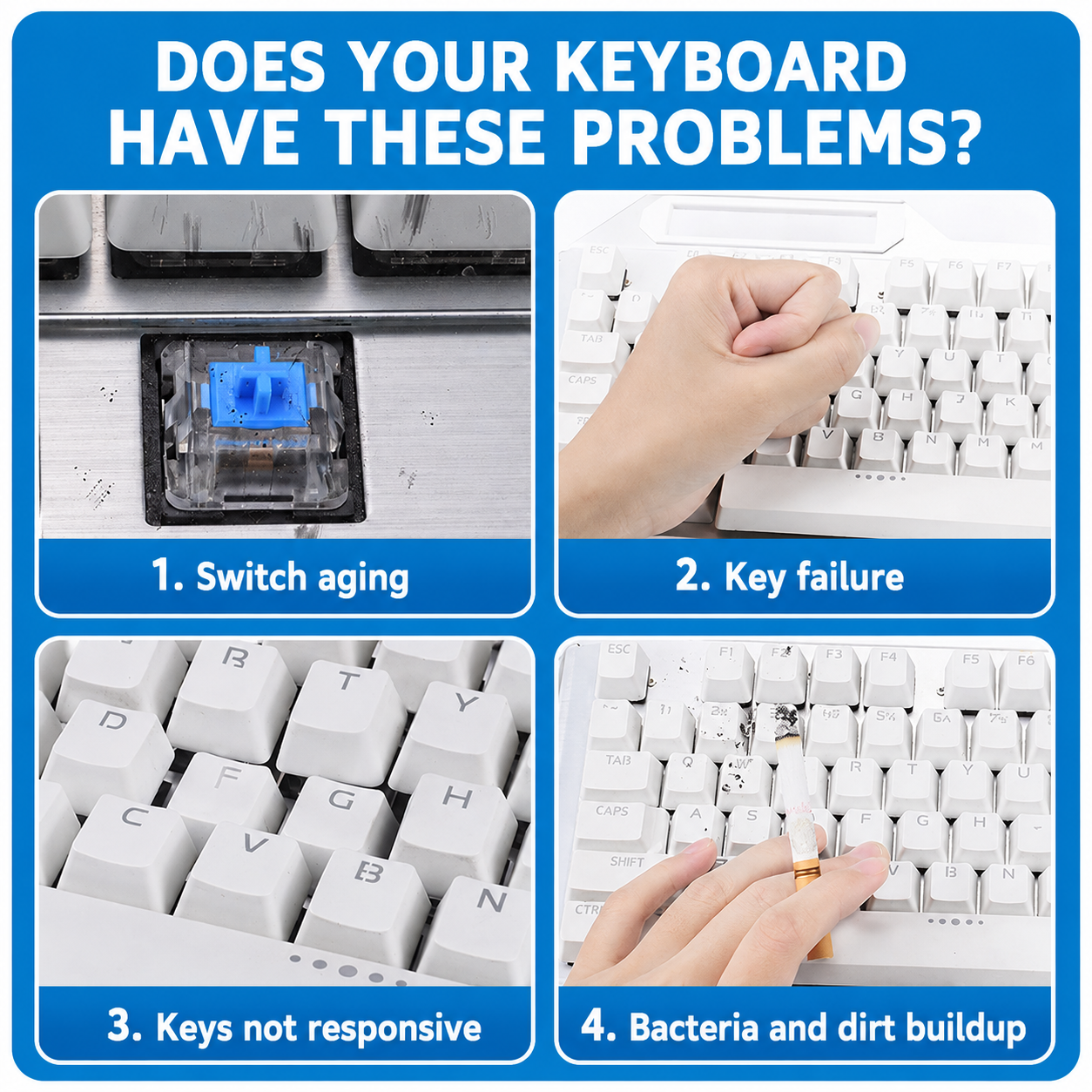 12-Piece Keyboard Cleaning Kit with Cleaning Gel