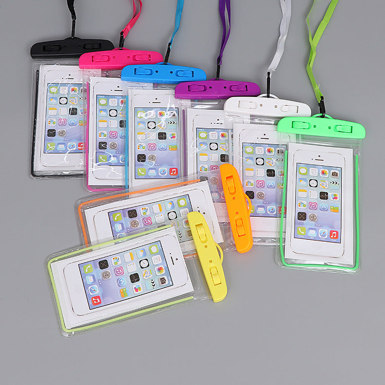 Glow Waterproof Phone Pouch with Neck Strap