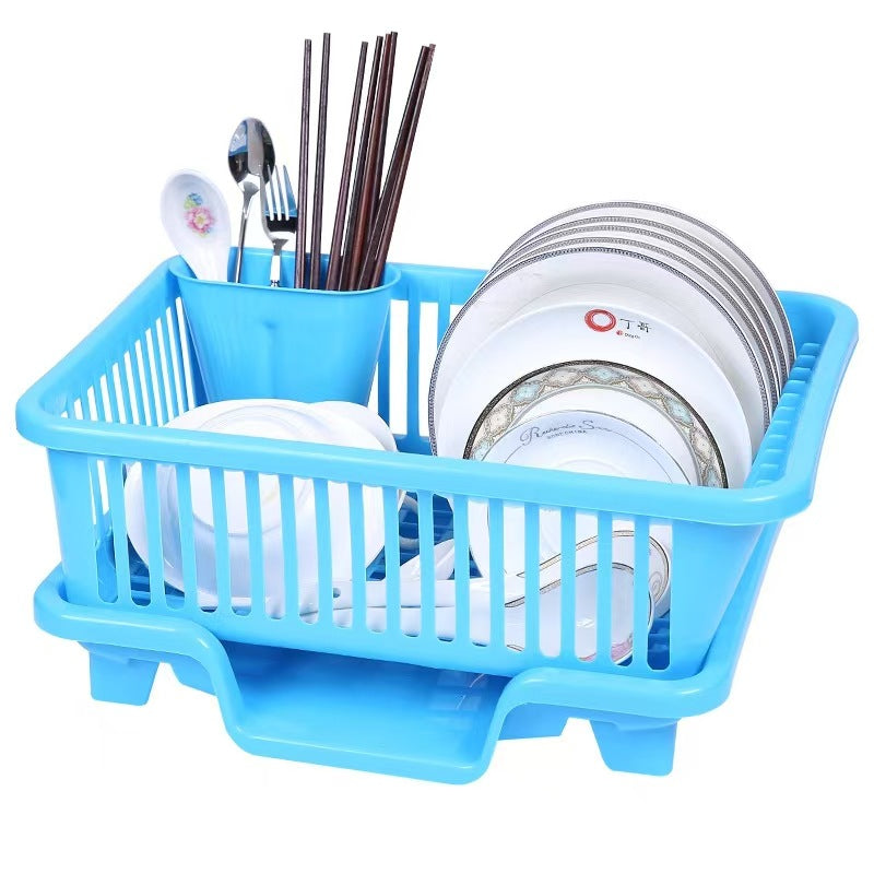 Kitchen Dish Drying Rack with Drain Tray