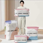 3D No-Pump Compression Storage Bag | Space-Saving Quilt & Clothes Organizer