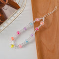 Beaded Flower Phone Charm Strap