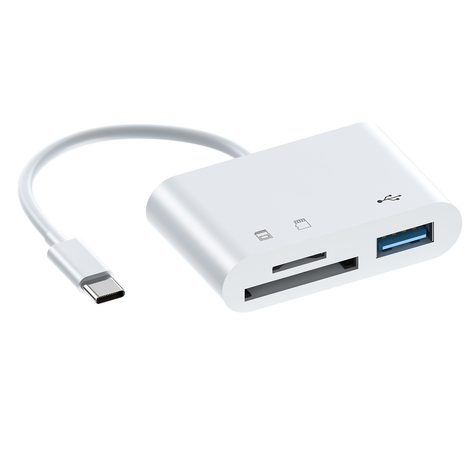 Type-C OTG SD/TF Card Reader Adapter for USB-C Phones, Tablets & Laptops