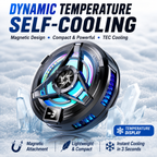 Magnetic Semiconductor Phone Cooler with Smart Display