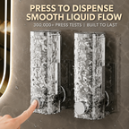 No-Drill Wall Soap Dispenser for Bathroom & Kitchen